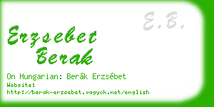 erzsebet berak business card